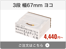 【3段セット】アドレス印マーク2（幅67mm）ヨコ