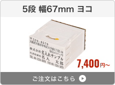 【5段セット】アドレス印マーク2（幅67mm）ヨコ